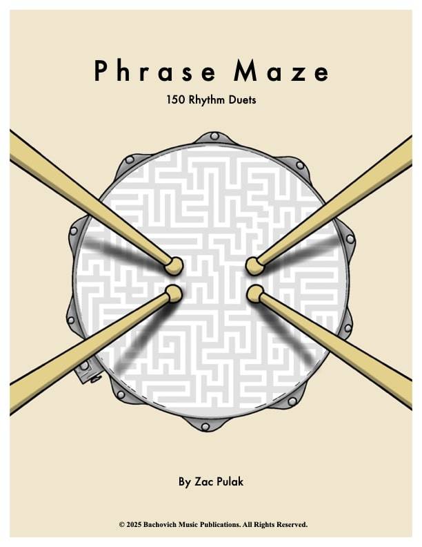 Phrase Maze: 150 Rhythm Duets - Pulak - Snare Drum Duet - Book