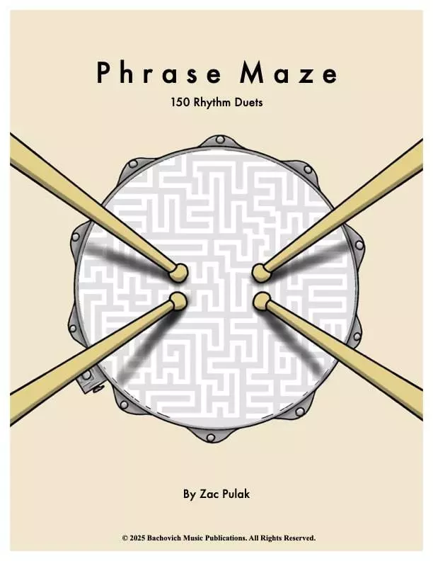 Phrase Maze: 150 Rhythm Duets - Pulak - Snare Drum Duet - Book