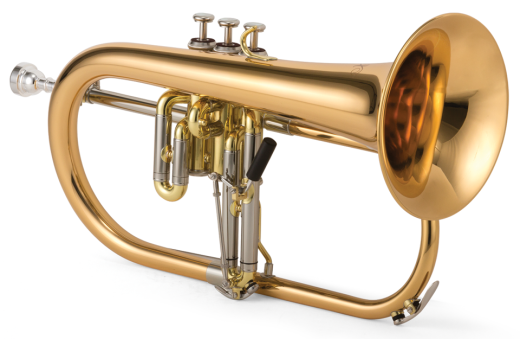 XO Professional Brass - 1646RL Professional Flugelhorn - Rose Brass Bell - Lacquer Finish
