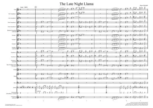 The Late Night Llama - Schmidli - Jazz Ensemble - Gr 2.5