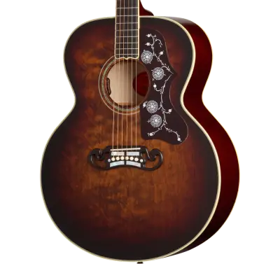 SJ-200 Standard Acoustic/Electric Guitar with Hardshell Case - Grizzly Burst