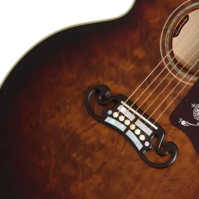 SJ-200 Standard Acoustic/Electric Guitar with Hardshell Case - Grizzly Burst