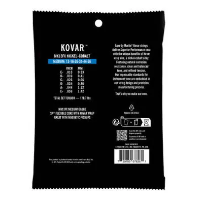 Luxe by Martin Kovar Flexible Core Guitar Strings (13-56)