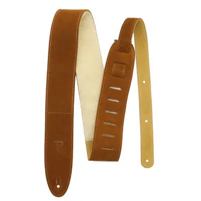Perris Leathers Ltd - 2.5 Sheepskin Pad Suede Guitar Strap - Natural Perris Leathers Ltd - 2.5 Sheepskin Pad Suede Guitar Strap - Natural