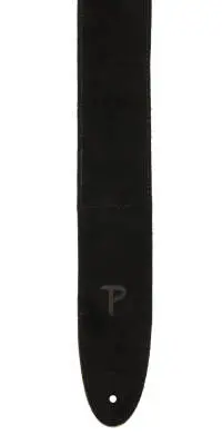 2.5\'\' Sheepskin Pad Suede Guitar Strap - Black