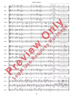 Conga Cubana - Shaffer - Concert Band - Gr. 2
