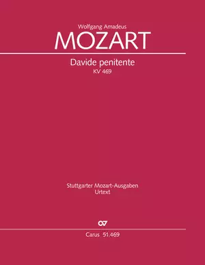 Davide Penitente, KV 469 - Mozart - Study Score