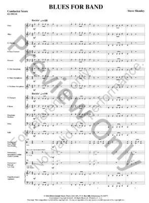 Blues for Band - Shanley - Concert Band - Gr. 0.5