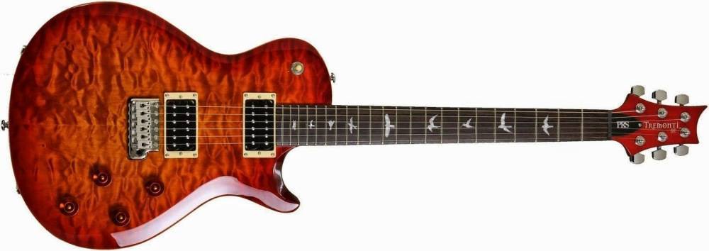 SE Mark Tremonti Custom Electric Guitar - Cherry Sunburst Quilt