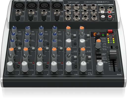 Behringer Xenyx 1202SFX Premium Analog 12-Input Mixer With USB