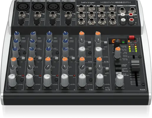 Xenyx 1202SFX Premium Analog 12-Input Mixer with USB Streaming Interface