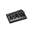 All Parts - Schaller Non-Tremolo Guitar Bridge w\/Adjustable Spacing - Black All Parts - Schaller Non-Tremolo Guitar Bridge w\/Adjustable Spacing - Black