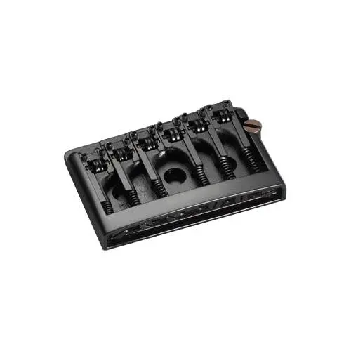 Schaller Non-Tremolo Guitar Bridge w/Adjustable Spacing - Black