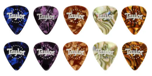 Taylor Guitars - Marble Assortment Thin Picks (10)