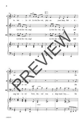 Little David, Sing Hallelu! - Donnelly/Strid - Choral Octavo - 3-Pt Mixed