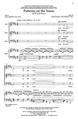 Patterns on the Snow - Valverde - Choral Octavo - SATB Accompanied
