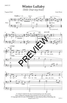 Winter Lullaby - Flynn - Choral Octavo - SATB Accompanied
