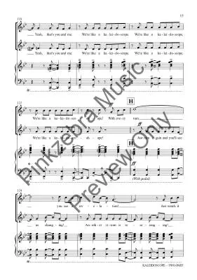 Kaleidoscope - Pinkzebra - Choral Octavo - 2-Pt Accompanied