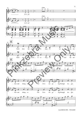 Kaleidoscope - Pinkzebra - Choral Octavo - 2-Pt Accompanied