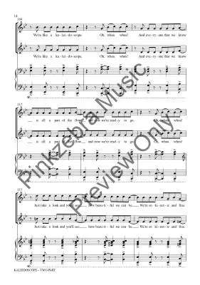 Kaleidoscope - Pinkzebra - Choral Octavo - 2-Pt Accompanied