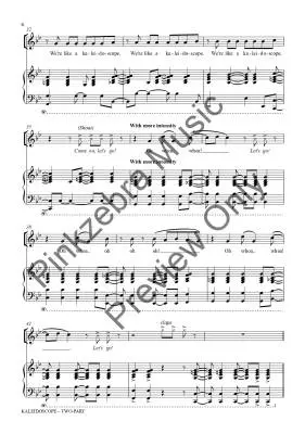 Kaleidoscope - Pinkzebra - Choral Octavo - 2-Pt Accompanied