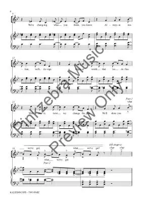 Kaleidoscope - Pinkzebra - Choral Octavo - 2-Pt Accompanied