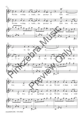 Kaleidoscope - Pinkzebra - Choral Octavo - 2-Pt Accompanied