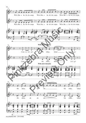 Kaleidoscope - Pinkzebra - Choral Octavo - 2-Pt Accompanied