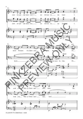 I\'ll Know It\'s Christmas - Pinkzebra - Choral Octavo - SATB Accompanied