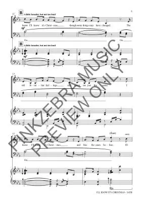 I\'ll Know It\'s Christmas - Pinkzebra - Choral Octavo - SATB Accompanied
