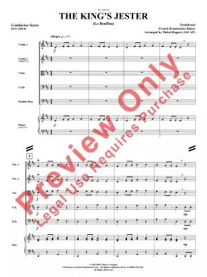The King\'s Jester (Le Buffon) - Rogers - String Orchestra - Gr. 1.5