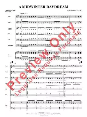 A Midwinter Daydream - Bankston - String Orchestra - Gr. 1.5