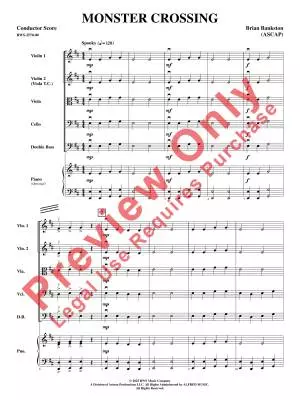 Monster Crossing - Bankston - String Orchestra - Gr. 0.5