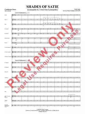 Shades of Satie (Gymnopedie No. 1 from Trois Gymnopedies) - Satie/Sciaino - Concert Band - Gr. 3