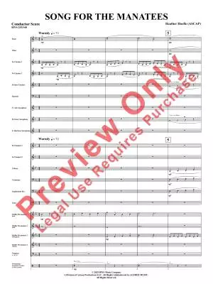 Song for the Manatees - Hoefle - Concert Band - Gr. 2.5