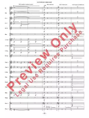 Fantoms By Firelight (for Narrator and Band) - Shaffer - Concert Band - Gr. 2