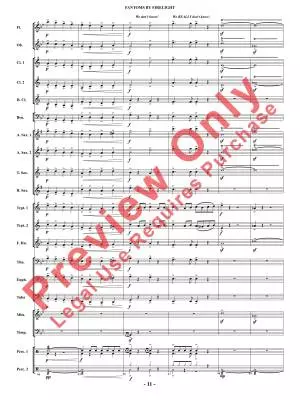 Fantoms By Firelight (for Narrator and Band) - Shaffer - Concert Band - Gr. 2