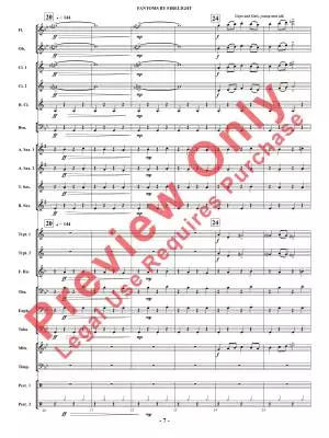 Fantoms By Firelight (for Narrator and Band) - Shaffer - Concert Band - Gr. 2