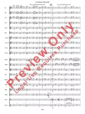 Fantoms By Firelight (for Narrator and Band) - Shaffer - Concert Band - Gr. 2