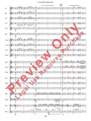 Fantoms By Firelight (for Narrator and Band) - Shaffer - Concert Band - Gr. 2