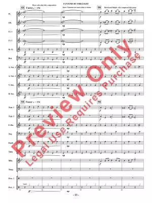 Fantoms By Firelight (for Narrator and Band) - Shaffer - Concert Band - Gr. 2