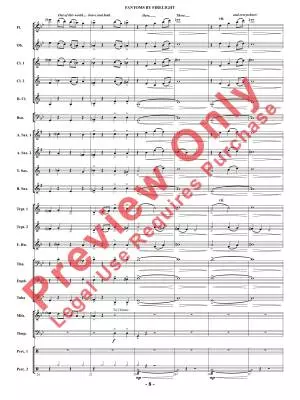 Fantoms By Firelight (for Narrator and Band) - Shaffer - Concert Band - Gr. 2