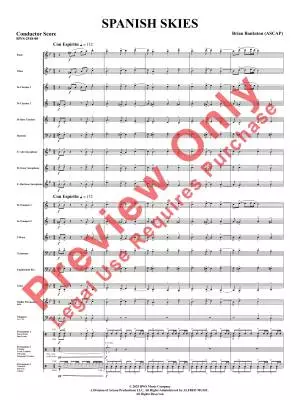 Spanish Skies - Bankston - Concert Band - Gr. 2.5