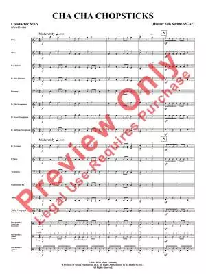 Cha Cha Chopsticks -  Koehn - Concert Band - Gr. 1.5