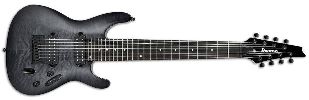 S Series 8-String Electric Guitar - Trans Grey Burst