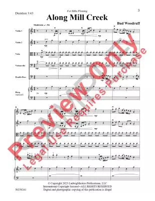 Along Mill Creek - Woodruff - String Orchestra - Gr. 3.5