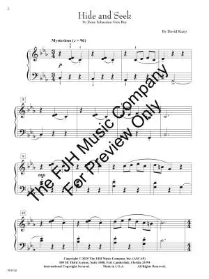 Hide and Seek - Karp - Piano - Sheet