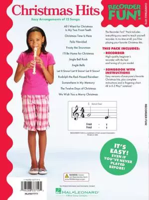Christmas Hits: Recorder Fun! - Book/Recorder Pack
