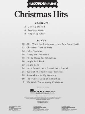 Christmas Hits: Recorder Fun! - Book/Recorder Pack