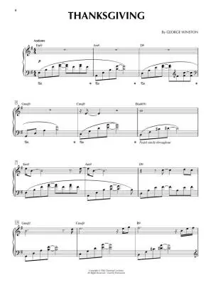 George Winston: December  - Winston - Piano - Book